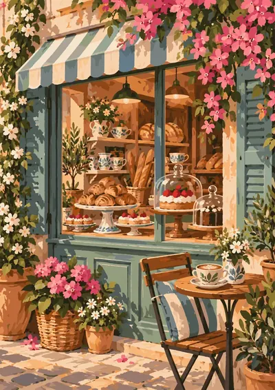 Patisserie Window — finished picture