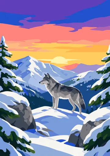 Wolf Snow Ridge — finished page
