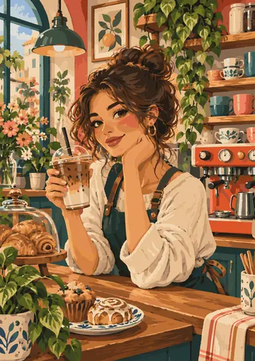 Barista Iced Coffee — finished page