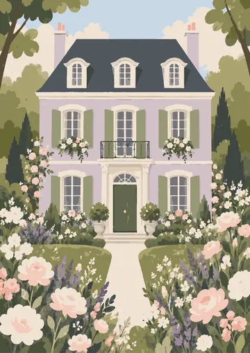 Lavender Manor in Roses — finished page