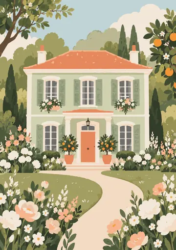 Sage Villa Orange Door — finished page