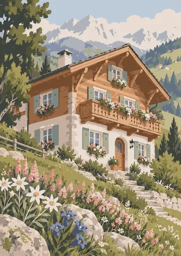 Alpine Chalet — finished page