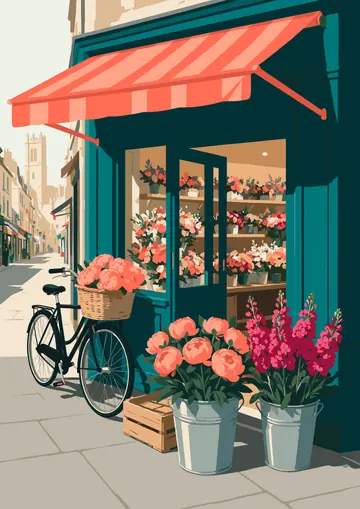 Flower Shop — finished page