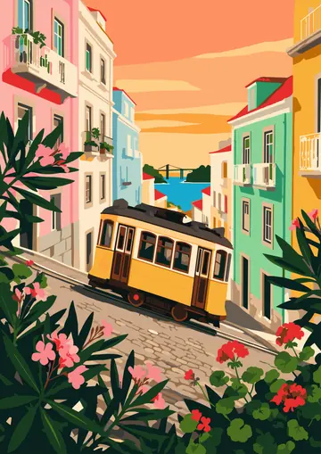 Lisbon Tram — finished page