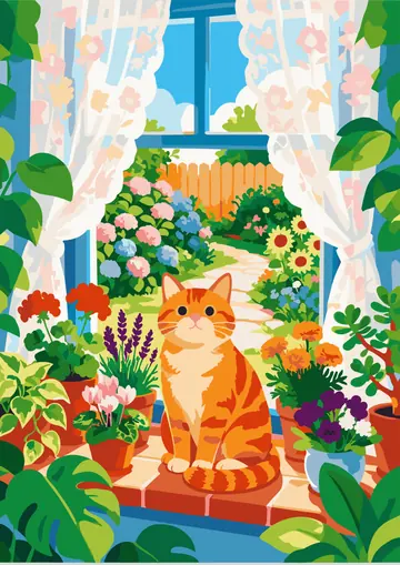 Cat Window — finished page