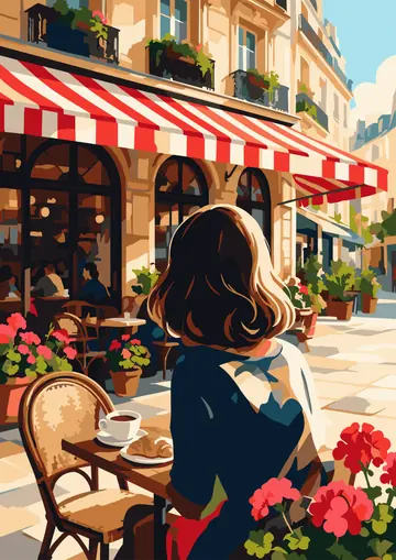 Paris Café — finished page