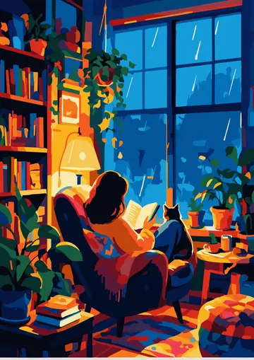 Reading Rain — finished page