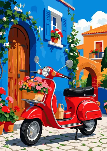 Scooter Blue Door — finished page