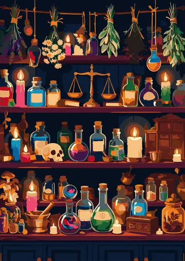 Apothecary Shelf — finished page