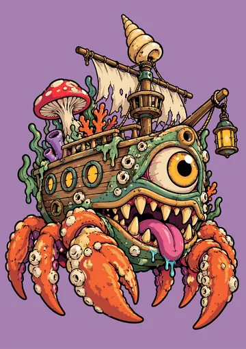Shipwreck Crab — finished page