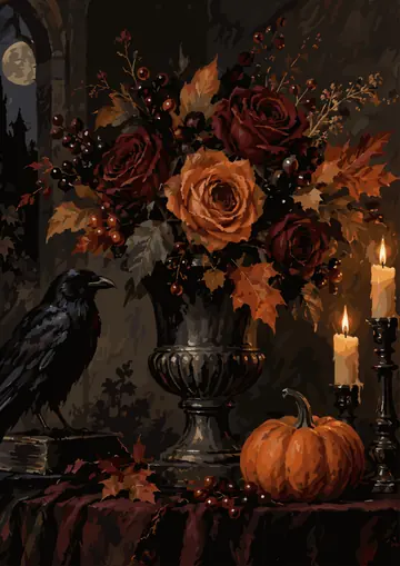 Roses and the Raven — finished page