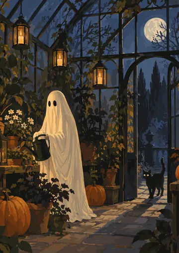 Ghost in the Greenhouse — finished page