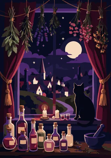 Witch's Windowsill — finished page