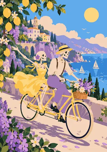 Tandem Along the Coast — finished page