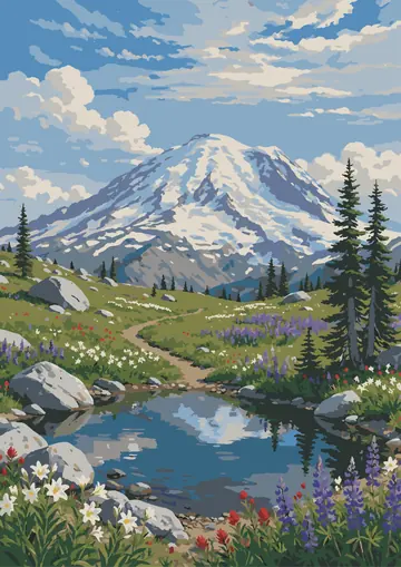 Mount Rainier — finished page