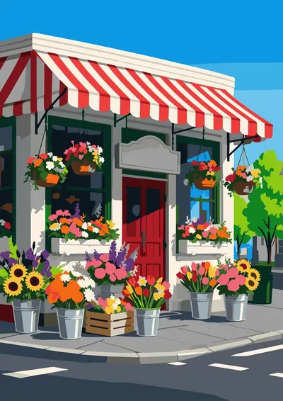 The Flower Shop — finished picture